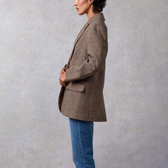 (SOLD) Rouje Jacques Jacket in Pied De Poule Moutarde - Picture 5 of 11